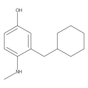 3-(Cyclohexylmethyl)-4-(methylamino)phenol Structure