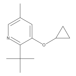 2-Tert-butyl-3-cyclopropoxy-5-methylpyridine Structure