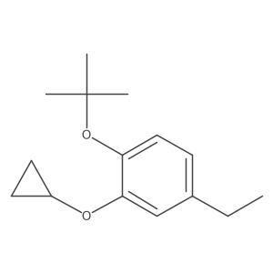 1-Tert-butoxy-2-cyclopropoxy-4-ethylbenzene Structure