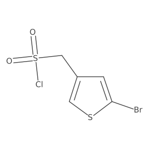 (5-Bromothiophen-3-yl)methanesulfonyl chloride Structure