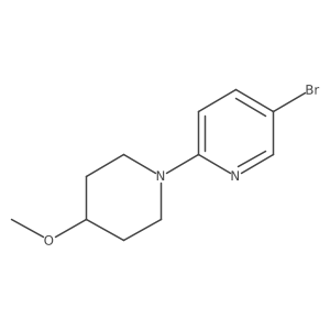 5-Bromo-2-(4-methoxypiperidin-1-yl)pyridine Structure