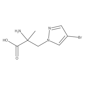 2-amino-3-(4-bromo-1H-pyrazol-1-yl)-2-methylpropanoic acid Structure