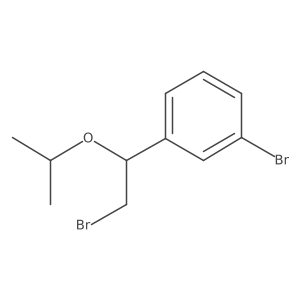 1-Bromo-3-[2-bromo-1-(propan-2-yloxy)ethyl]benzene结构式