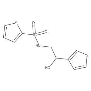 N-(2-hydroxy-2-(thiophen-3-yl)ethyl)thiophene-2-sulfonamide结构式