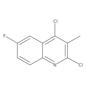 2,4-Dichloro-6-fluoro-3-methylquinoline结构式
