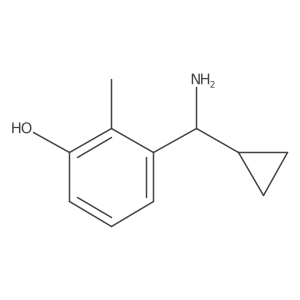 (S)-3-(amino(cyclopropyl)methyl)-2-methylphenol结构式