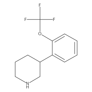 3-(2-(Trifluoromethoxy)phenyl)piperidine Structure