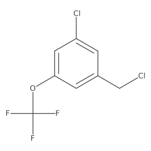 1-Chloro-3-(chloromethyl)-5-(trifluoromethoxy)benzene结构式