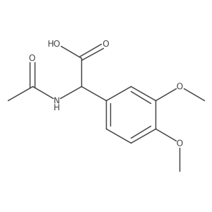 2-(3,4-Dimethoxyphenyl)-2-acetamidoacetic acid结构式