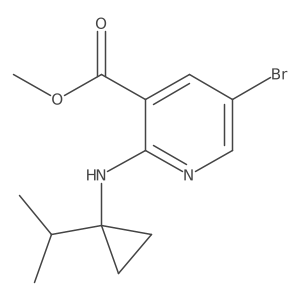 Methyl 5-bromo-2-((1-isopropylcyclopropyl)amino)nicotinate Structure