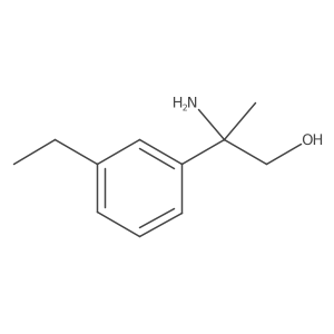2-Amino-2-(3-ethylphenyl)propan-1-ol Structure