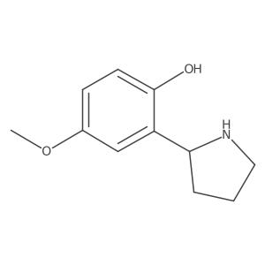 4-Methoxy-2-(pyrrolidin-2-yl)phenol Structure