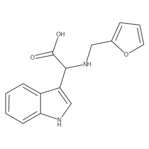 [(furan-2-ylmethyl)amino](1H-indol-3-yl)acetic acid结构式
