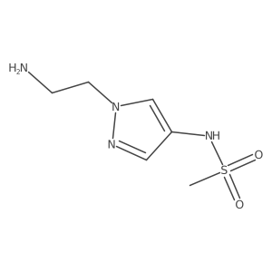 N-(1-(2-Aminoethyl)-1H-pyrazol-4-yl)methanesulfonamide结构式