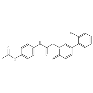 N-[4-(acetylamino)phenyl]-2-[3-(2-chlorophenyl)-6-oxopyridazin-1(6H)-yl]acetamide Structure