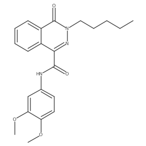1-Phthalazinecarboxamide, N-(3,4-dimethoxyphenyl)-3,4-dihydro-4-oxo-3-pentyl- Structure