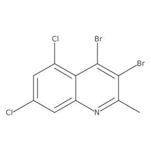 3,4-Dibromo-5,7-dichloro-2-methylquinoline Structure
