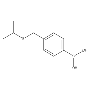 (4-((Isopropylthio)methyl)phenyl)boronic acid结构式