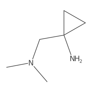 1-[(Dimethylamino)methyl]cyclopropan-1-amine结构式