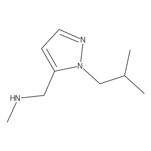 methyl({[1-(2-methylpropyl)-1H-pyrazol-5-yl]methyl})amine结构式