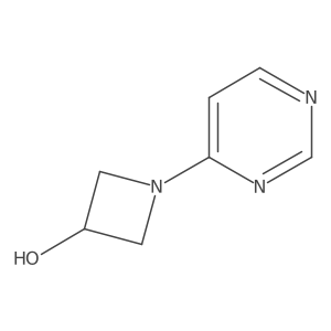 1-(Pyrimidin-4-yl)azetidin-3-ol结构式