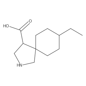 8-Ethyl-2-azaspiro[4.5]decane-4-carboxylic acid结构式