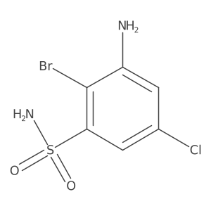 3-Amino-2-bromo-5-chlorobenzene-1-sulfonamide Structure
