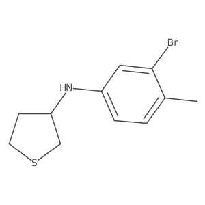 N-(3-bromo-4-methylphenyl)thiolan-3-amine Structure