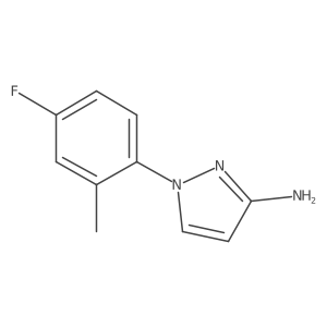 1-(4-fluoro-2-methylphenyl)-1H-pyrazol-3-amine Structure