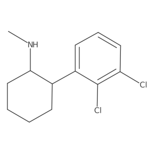 Cyclohexanamine, 2-(2,3-dichlorophenyl)-N-methyl- Structure