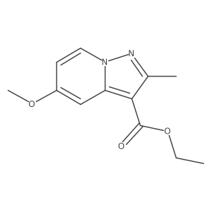 5-Methoxy-2-methylpyrazolo[1,5-a]pyridine-3-carboxylic acid ethyl ester结构式