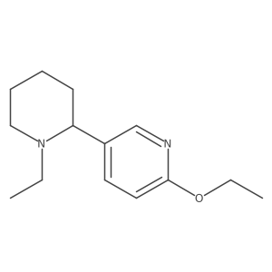 2-Ethoxy-5-(1-ethylpiperidin-2-yl)pyridine结构式