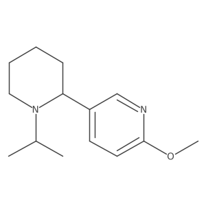 5-(1-Isopropylpiperidin-2-yl)-2-methoxypyridine Structure