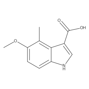 5-methoxy-4-methyl-1H-indole-3-carboxylic acid结构式
