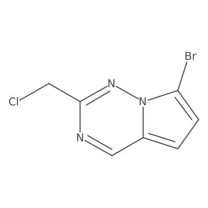 7-Bromo-2-(chloromethyl)pyrrolo[2,1-f][1,2,4]triazine Structure