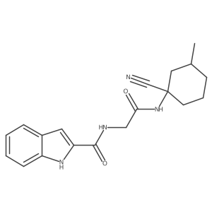 N-(1-cyano-3-methylcyclohexyl)-2-[(1H-indol-2-yl)formamido]acetamide结构式