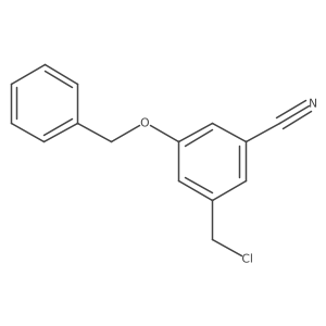 3-(Benzyloxy)-5-(chloromethyl)benzonitrile结构式