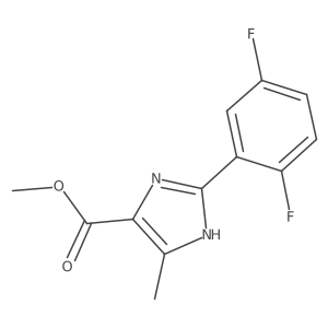 methyl 2-(2,5-difluorophenyl)-5-methyl-1H-imidazole-4-carboxylate结构式