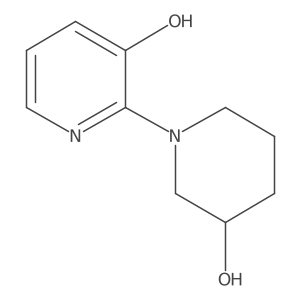 2-(3-Hydroxypiperidin-1-yl)pyridin-3-ol结构式
