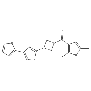 (2,5-Dimethylfuran-3-yl)(3-(3-(furan-2-yl)-1,2,4-oxadiazol-5-yl)azetidin-1-yl)methanone Structure