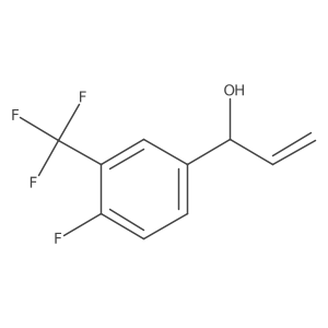 1-[4-Fluoro-3-(trifluoromethyl)phenyl]prop-2-en-1-ol Structure