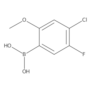 (4-Chloro-5-fluoro-2-methoxyphenyl)boronic acid Structure