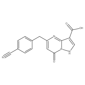 5-(4-Cyanobenzyl)-7-hydroxypyrazolo[1,5-a]pyrimidine-3-carboxylic acid Structure