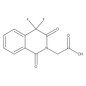 2-(4,4-Difluoro-1,3-dioxo-1,2,3,4-tetrahydroisoquinolin-2-yl)acetic acid结构式