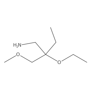 2-(Aminomethyl)-2-ethoxy-1-methoxybutane Structure