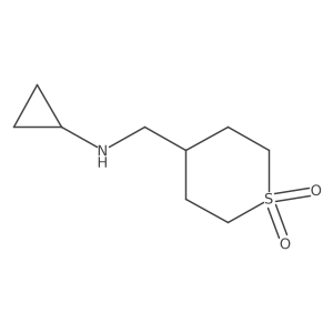 4-[(Cyclopropylamino)methyl]-1lambda6-thiane-1,1-dione结构式