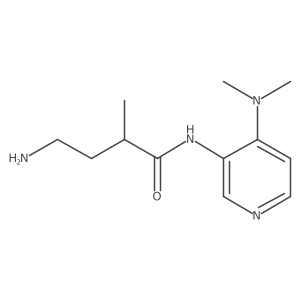 Butanamide, 4-amino-N-[4-(dimethylamino)-3-pyridinyl]-2-methyl-结构式