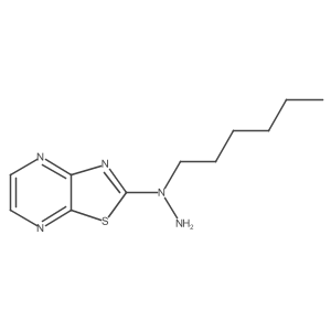 2-(1-Hexylhydrazinyl)-thiazolo[4,5-b]pyrazine Structure