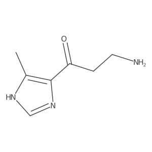 3-amino-1-(4-methyl-1H-imidazol-5-yl)propan-1-one Structure