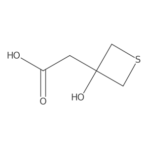 2-(3-Hydroxythietan-3-yl)acetic acid Structure